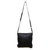 Kate Spade Women’s Gray Leather Adjustable Strap Front Zip Pocket Crossbody Bag