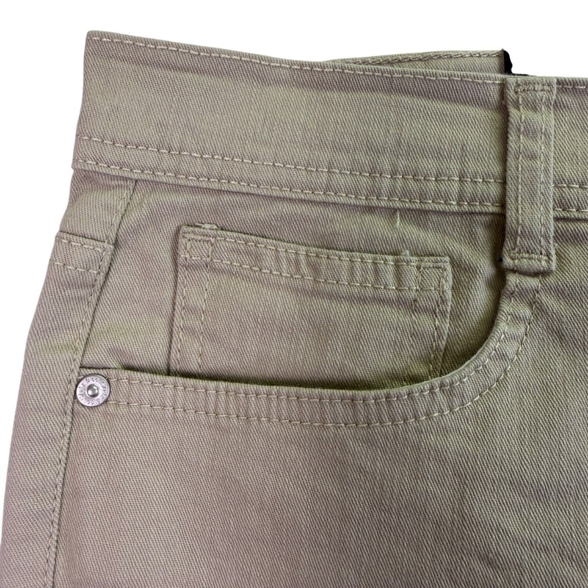 Style & Co Womens Khaki Slim Leg Tummy Control High Rise Pants Size 16P