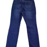 L.L. Bean Womens Blue Cotton Blend Straight Leg Jeans Favorite Fit Size 14 R
