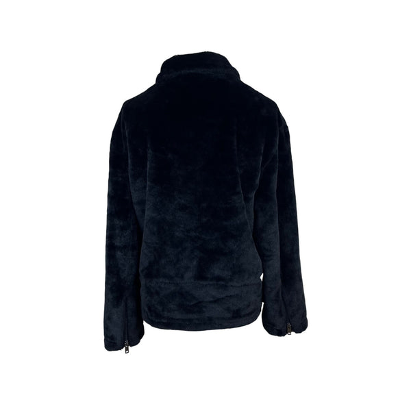 Vintage Havana Womens Black Faux Fur Jacket Size S