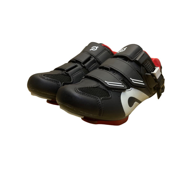 Peloton Unisex Black Synthetic Mil Adhesive Strap Cycling Cleat Shoes Size 38