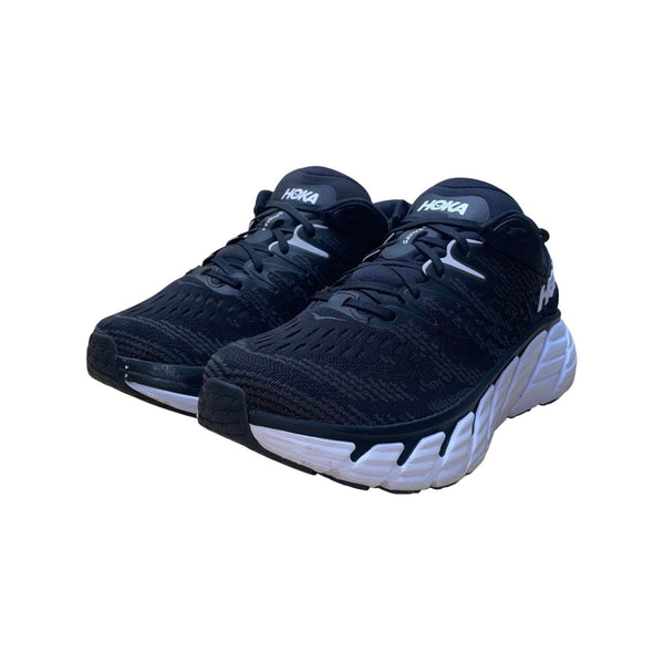 Hoka Women’s Black Mesh & White Sole Stability Gaviota 4 Running Shoes Size 9 US