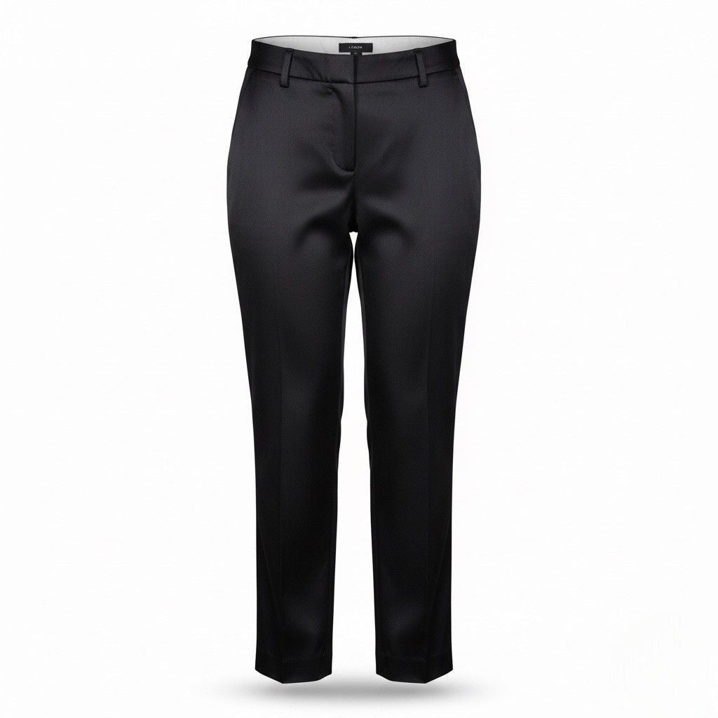J.Crew Womens Black Lyocell Dress Pants Slim Fit Tailored Design Sz 12