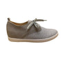 San Ou Women’s Gray Suede Perforated Pattern Casual Lace-Up Shoes Size EU37/US7