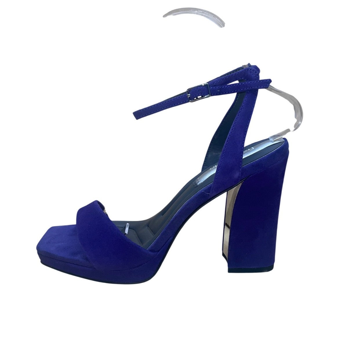 Franco Sarto Women’s Purple Suede Adjustable Strap Block Heel Sandals Size 7M