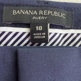 Banana Republic Womens Navy Avery Pants Stylish & Comfortable Design Size 18 
