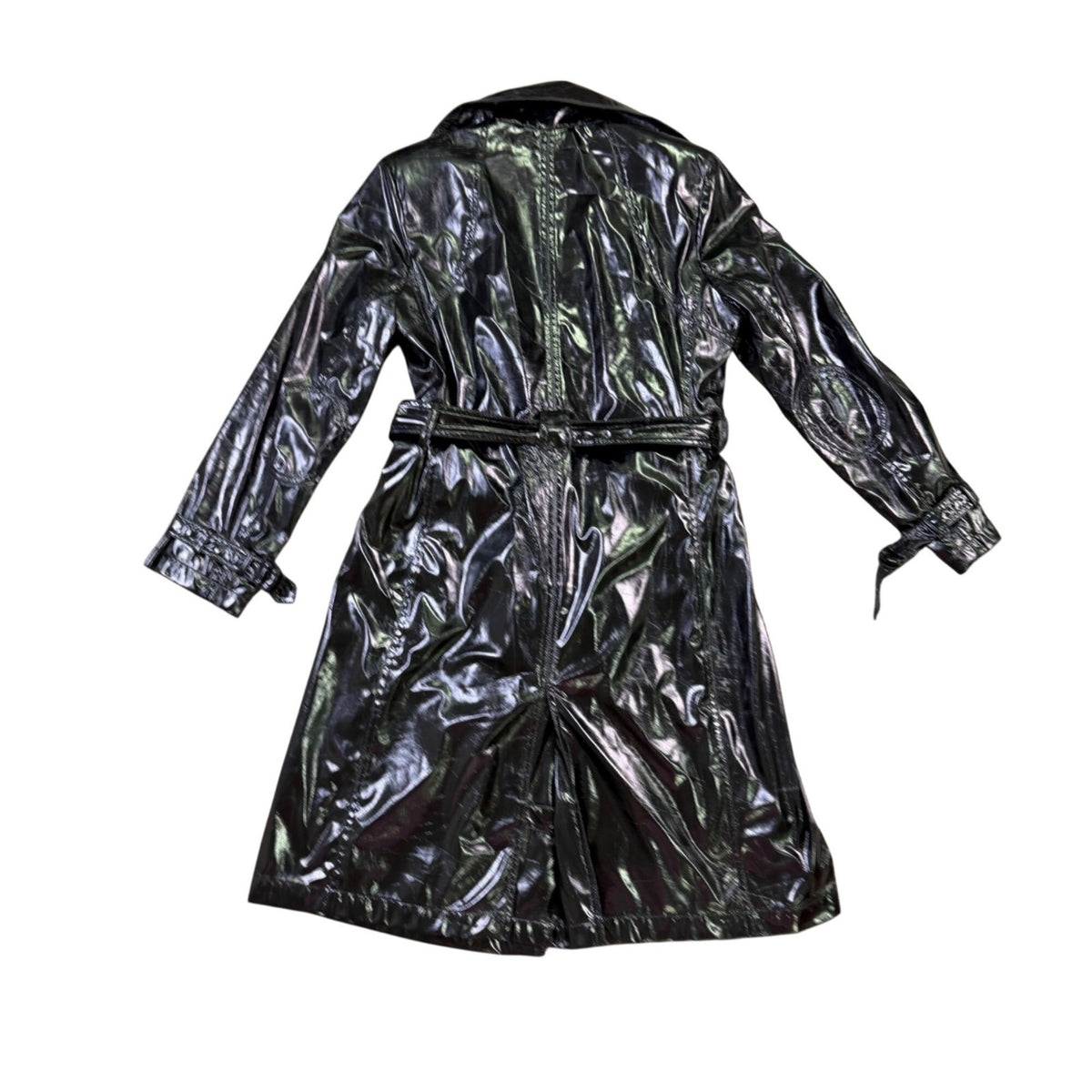 Calvin Klein Womens BlackTrench Coat Size M