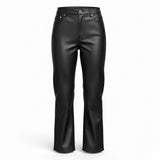 Justfab Womens Black Faux Leather Pants Size M