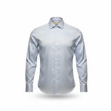 Michael Kors Mens Light Blue Cotton Dress Shirt Non-Iron Long Sleeve Size 16.5