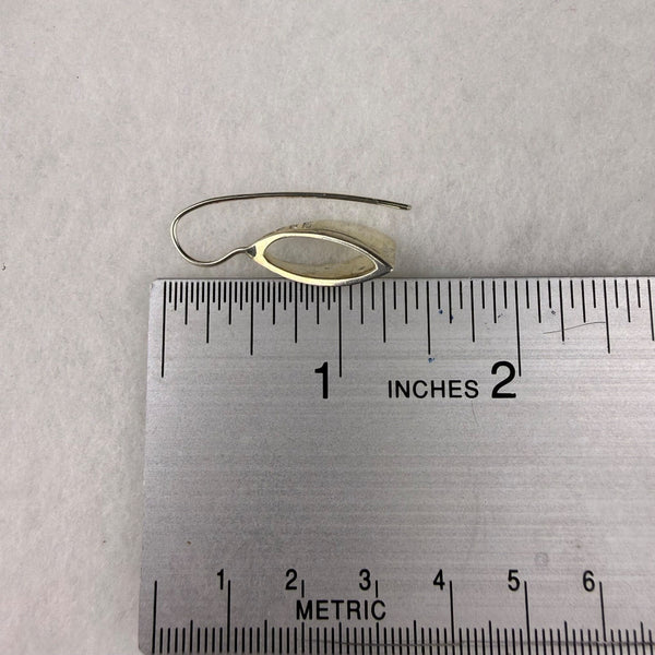 Loru Sterling Silver Modernist Pendant & Drop Earrings Set Abstract Mid Century