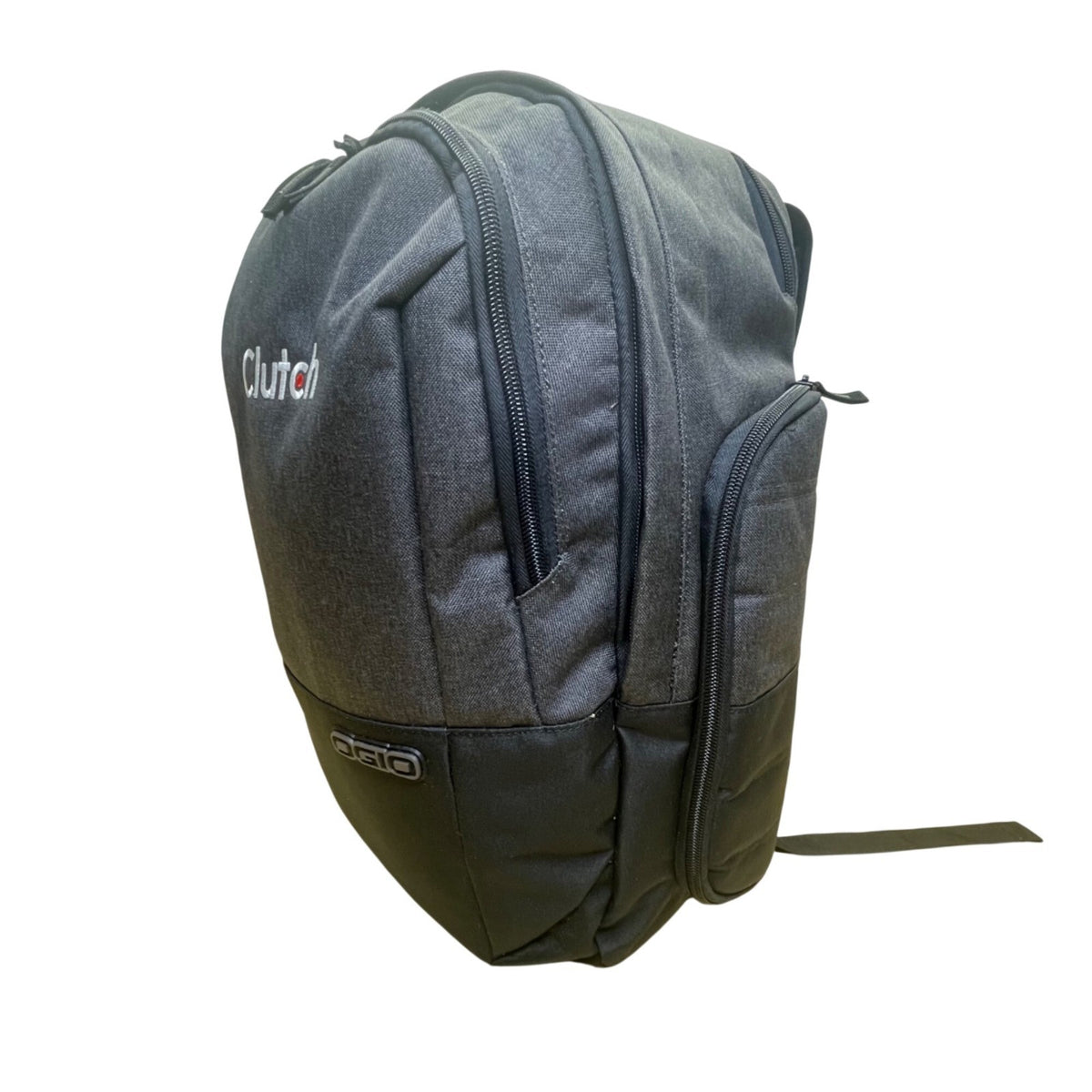 Ogio Black Polyester With Zip Compartments & Adjustable Straps Clutch Backpack