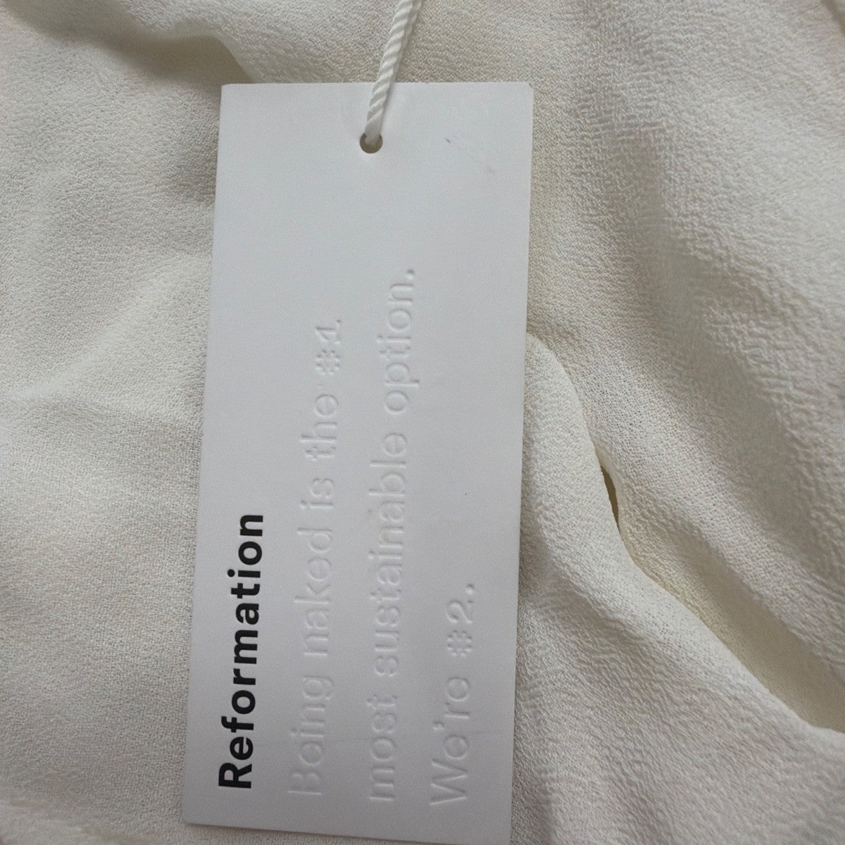 Reformation Womens Ivory Wrap Maxi Dress Lightweight & Flowy Elegant Style Sz XS