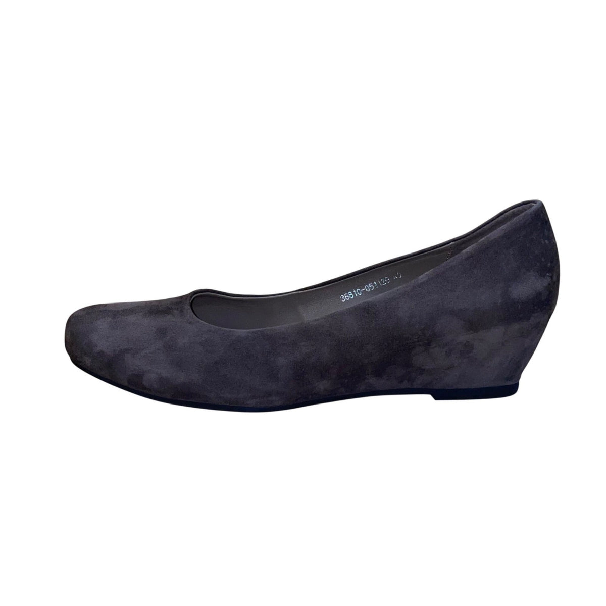 Lazio Collezione Women’s Caviar Brown Suede Giorgia Dress Wedges Slip-On Size 40