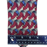 Robert Talbott Studio Mens Silk Necktie Red & Gold Abstract Multi-Color Pattern