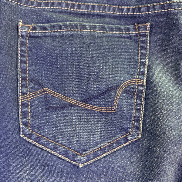 Vintage America Ladies Blue Cotton Stylish Stretch Denim Bootcut Jeans Size 10