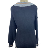 Vintage Hauana Women’s Black V Neck Sweater Sz S - NWT