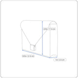 Whiting & Davis Made In USA Women’s White Mesh Vintage Evening Clutch Bag