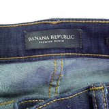 Banana Republic Womens Dark Wash Slim Straight Premium Denim Jeans Sz 27