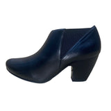 Vaneli Women’s Black Leather Block Heel Slip-On  Ankle Booties Size 9.5M
