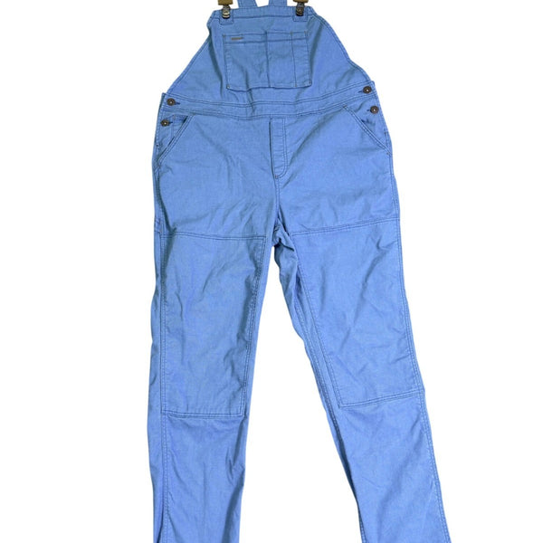 REI Womens Blue Cotton/Polyester Blend Adjustable Overall Bib Pants Size 16