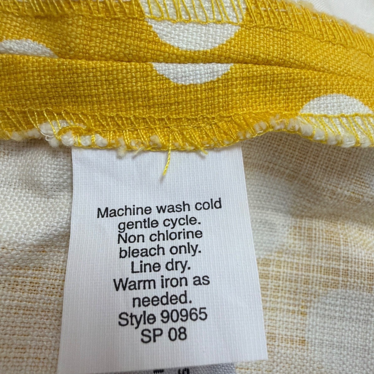 J.Crew Womens Yellow & White Polka Dot 100% Cotton Button Mini Skirt Size 0
