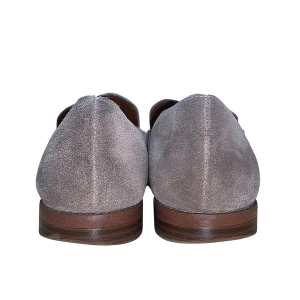 Franco Sarto Women’s Gray Suede Tassel Detail Havea Loafers Size 9M