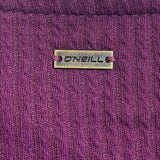 ONeill Purple Ribbed Knit Sleeveless Cropped Top Adjustable Drawstring New