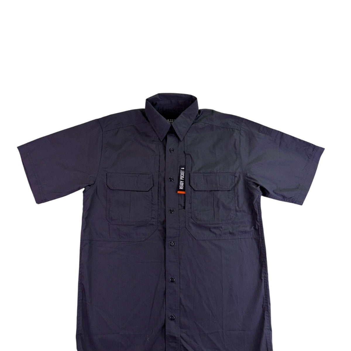 5.11 Mens Charcoal Polyester Cotton Tactical Button-Up Shirt Size S