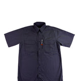 5.11 Mens Charcoal Polyester Cotton Tactical Button-Up Shirt Size S