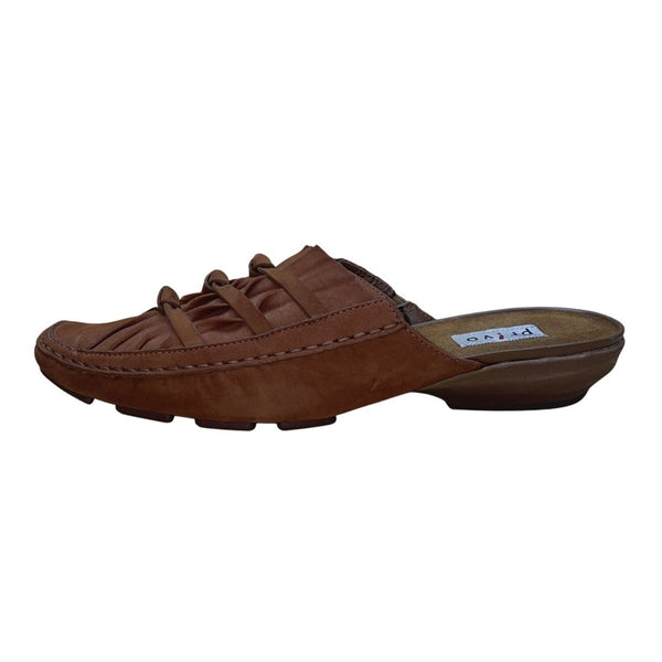 Privo By Clarks Women’s Brown Leather Slide Loafer-Style Mules Size 9.5M
