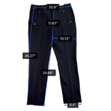 Chicos Womens Black Slim Fit Pants Zipper Pockets Size US 10