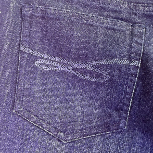 Style & Co Womens Dark Wash Denim Slim Leg High-Rise Tummy-Control Jeans Sz 16S