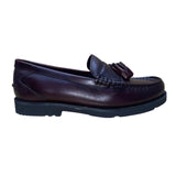 Rockport Men’s Burgundy Leather Tassel Stitched Loafers Size 9.5M