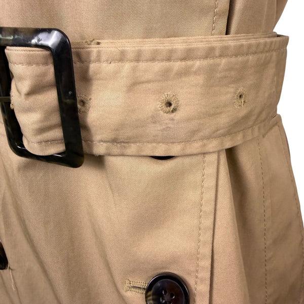 Banana Republic Womens Beige Cotton Double-Breasted Trench Coat Size M