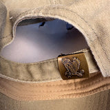 Embroidery Unisex Khaki Vietnam Veteran Adjustable Cap With Embroidered Design