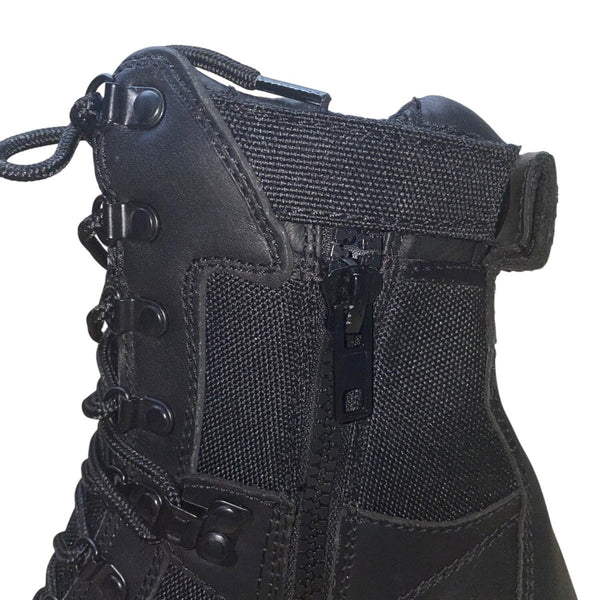 Rothco Men’s Black Tactical Side-Zip Leather & Nylon Forced Entry Boots Size 8.5