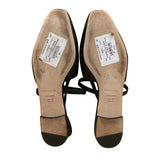 Vince Women’s Black Leather Classic Pointed Toe Strappy Slingback Flats Size 9M