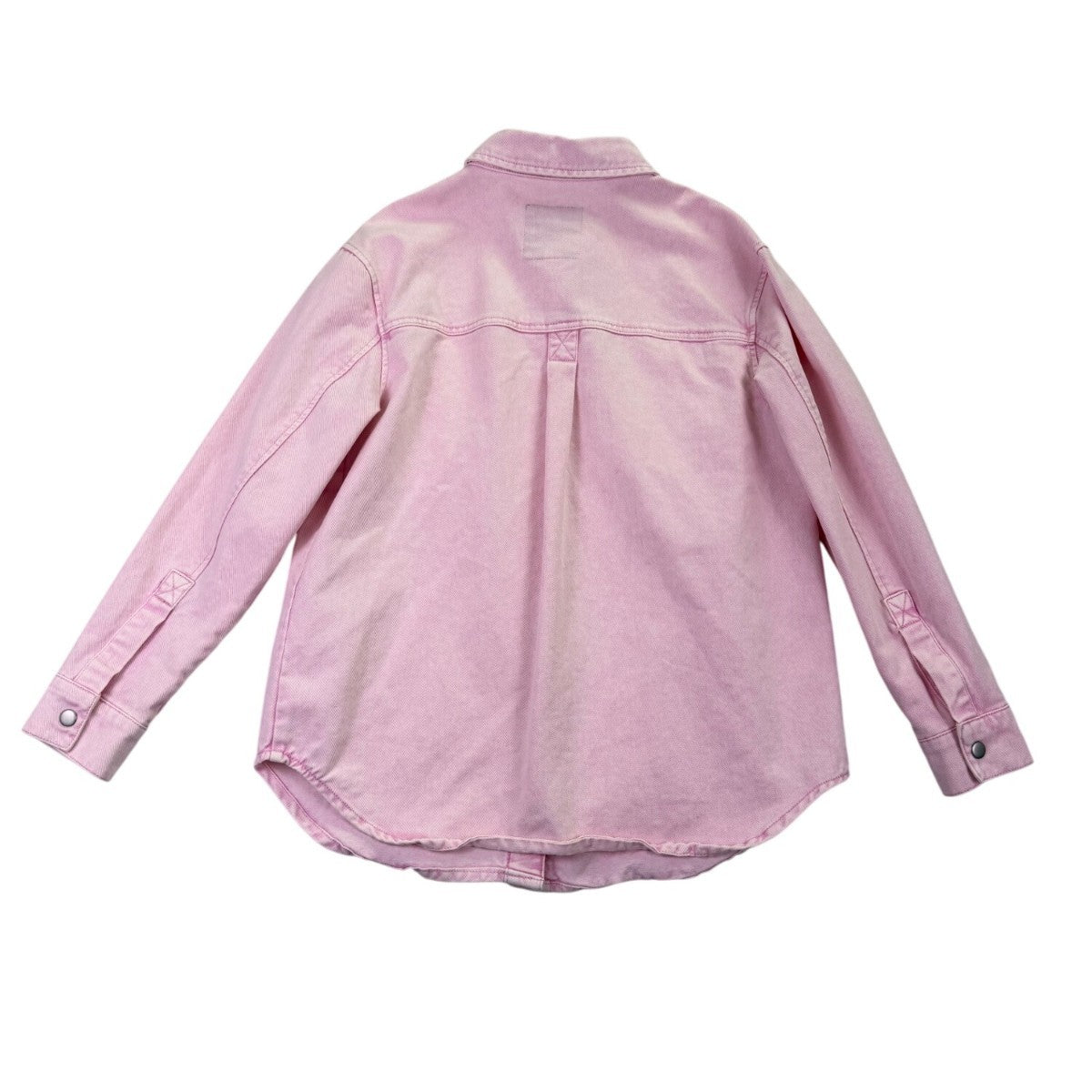 Di Marzio Bagatelle Womens Pink Long Sleeve Button-Up Shirt Causal Style Sz S