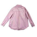 Di Marzio Bagatelle Womens Pink Long Sleeve Button-Up Shirt Causal Style Sz S