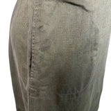 J Jill Womens Olive Linen Tank Shift Dress Sleeveless Relaxed Fit Size M