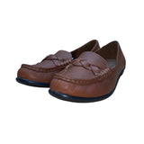 Hotter Women’s Brown Leather Comfort Sole Selena Loafers Size 9.5