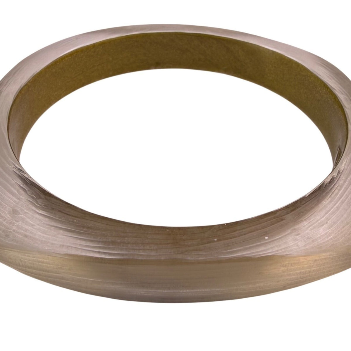 Alexis Bittar Womens Gold Tone Lucite Soft Square Bangle Bracelet Hand-Crafted