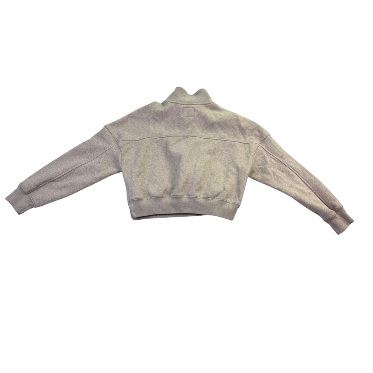 Abercrombie & Fitch Womens Gray Cropped Half-Zip Sweatshirt Size S