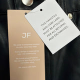 Justfab Womens Black Faux Leather Pants Size M
