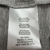 Jones New York Women’s Gray Polka Dot Short Sleeve Top Size L