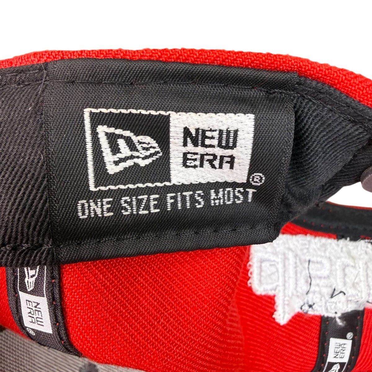 New Era Mens Red Snapback Hat Graphic Adjustable Fit