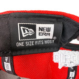 New Era Mens Red Snapback Hat Graphic Adjustable Fit
