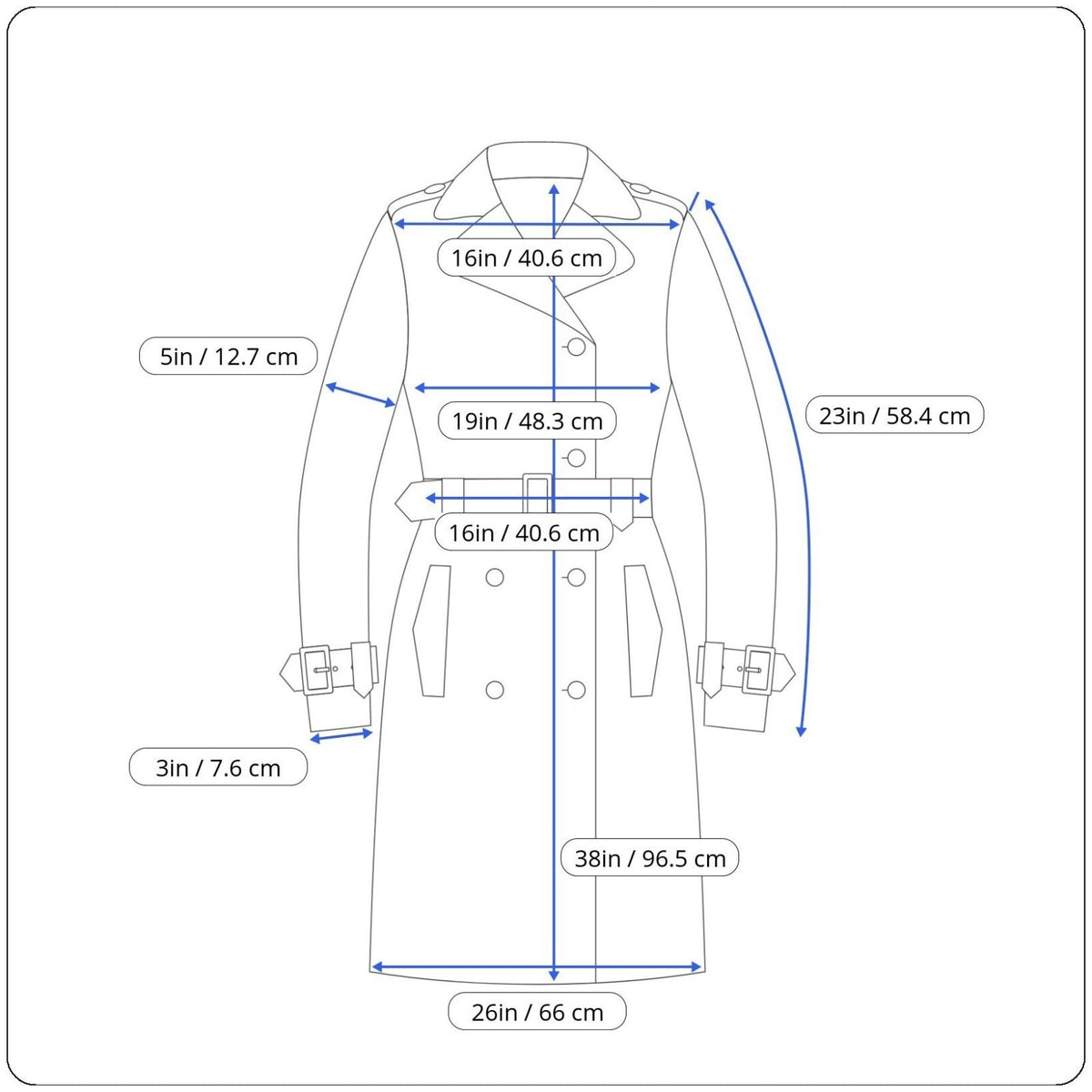 Jones New York Women's Gray Double Breasted Trench Coat Sz M