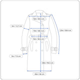 Jones New York Women's Gray Double Breasted Trench Coat Sz M