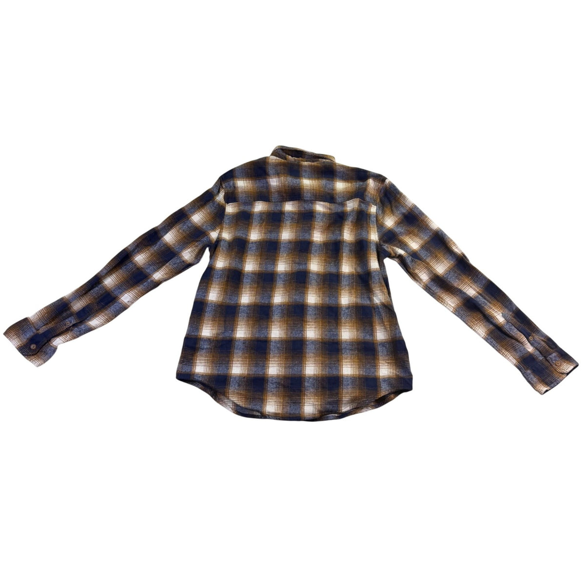 Eightthavenue Mens Plaid Button-Down Flannel Shirt  Long Sleeve Sz XL
